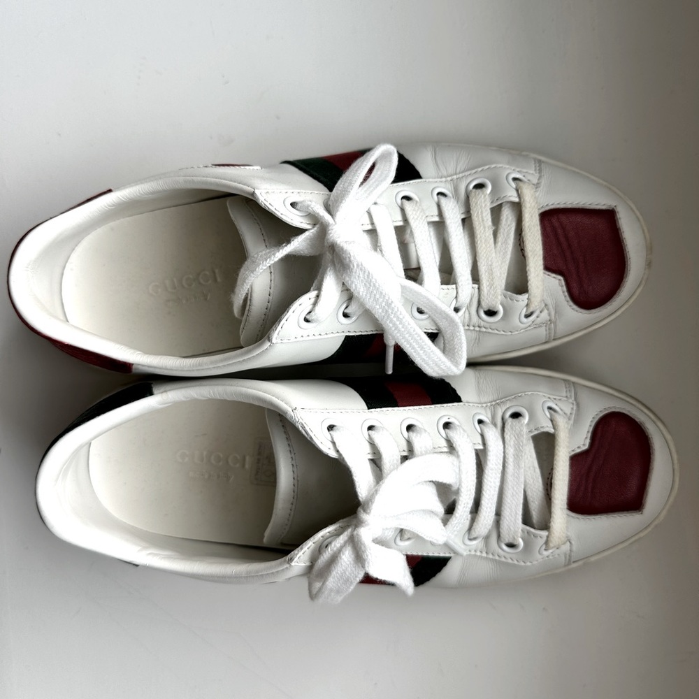 Gucci ace heart sneakers